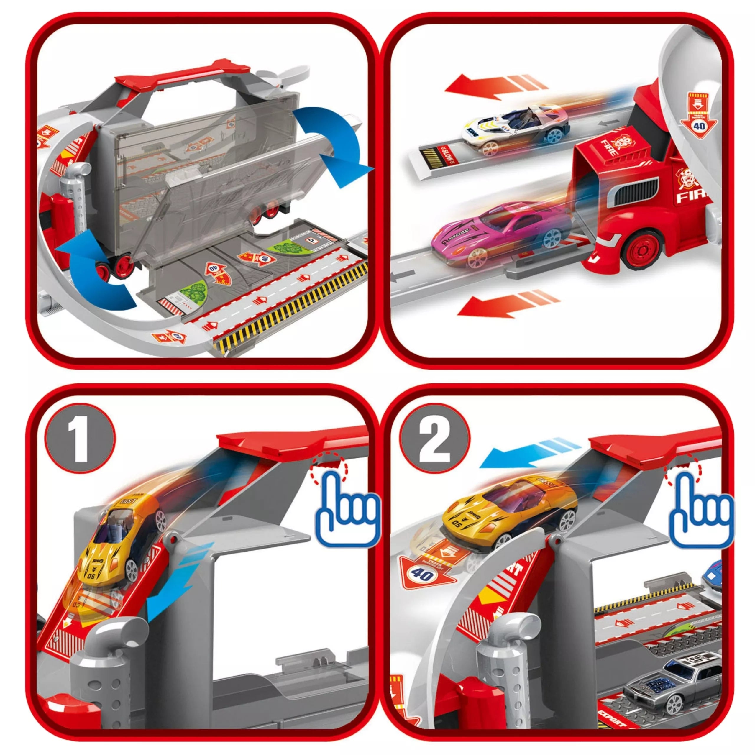 WOOPIE sunkvežimio vilkiko garažo lenktynių trasos rinkinys